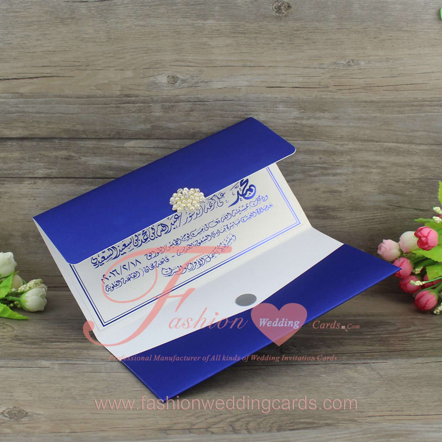 DIY Luxury Fabric Wedding Invitations Pocket